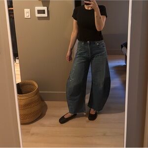 Citizens Of Humanity Blue Flare & Wide Leg Jeans